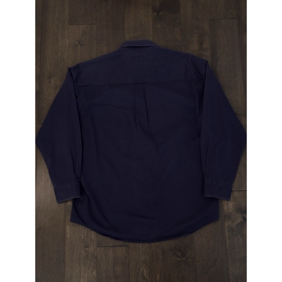 Vintage Chaps Ralph Lauren Mens Size Large Button Down Purple Shirt Crown Logo - Picture 6 of 6